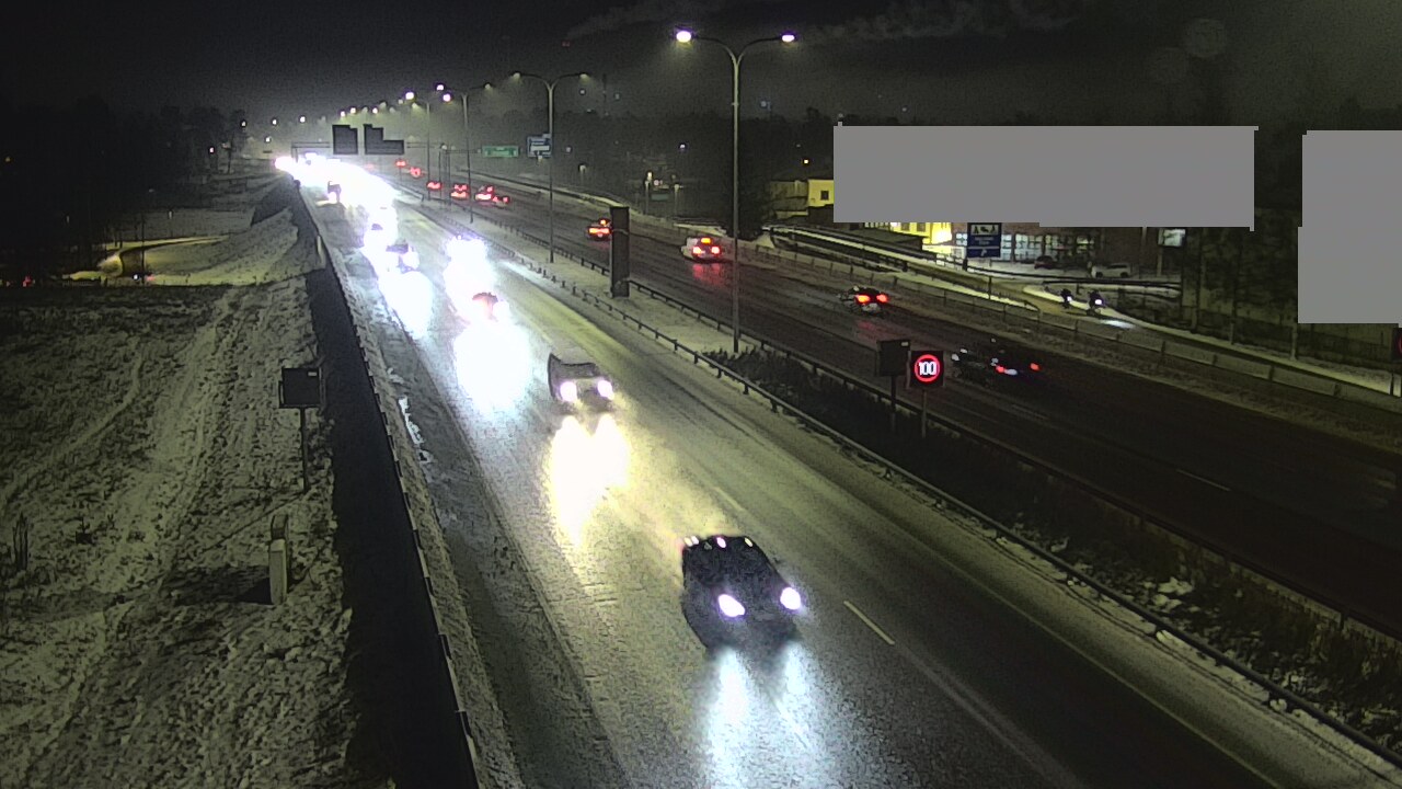 Weather Camera Image Väg 4 Uleåborg, Intiö, Oulu, Pohjois-Pohjanmaa