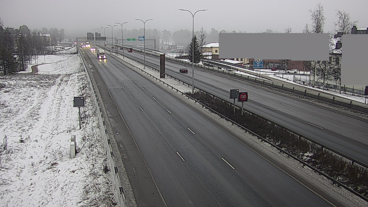 Weather Camera Image Väg 4 Uleåborg, Intiö, Oulu, Pohjois-Pohjanmaa