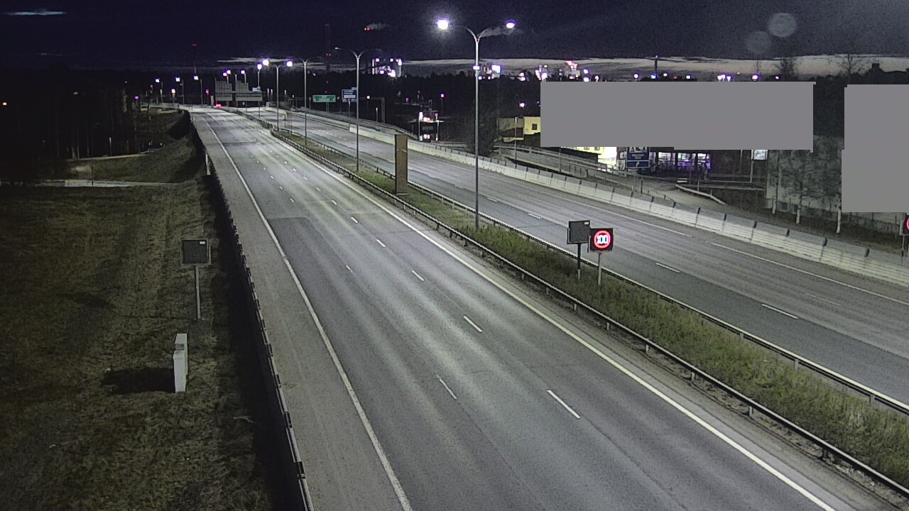 Weather Camera Image Väg 4 Uleåborg, Intiö, Oulu, Pohjois-Pohjanmaa