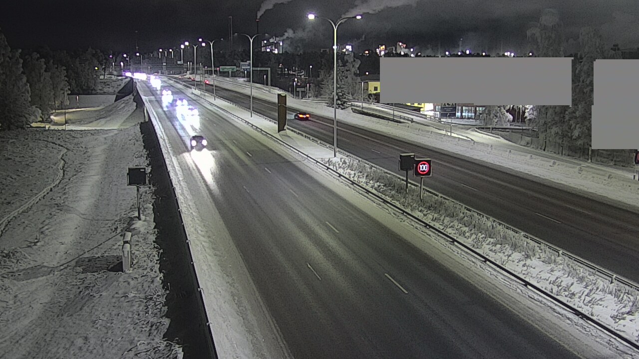 Weather Camera Image Road 4 Oulu, Intiö, Oulu, Pohjois-Pohjanmaa