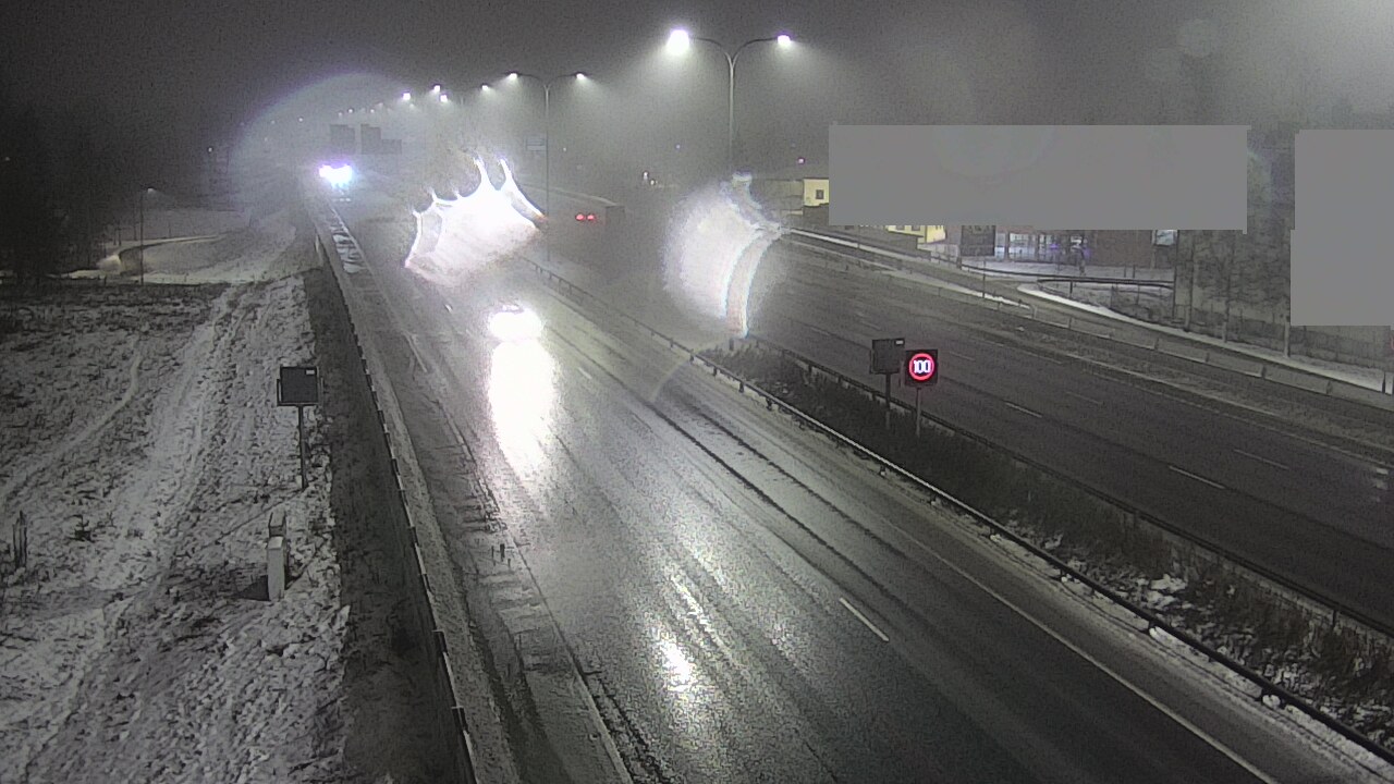 Weather Camera Image Väg 4 Uleåborg, Intiö, Oulu, Pohjois-Pohjanmaa