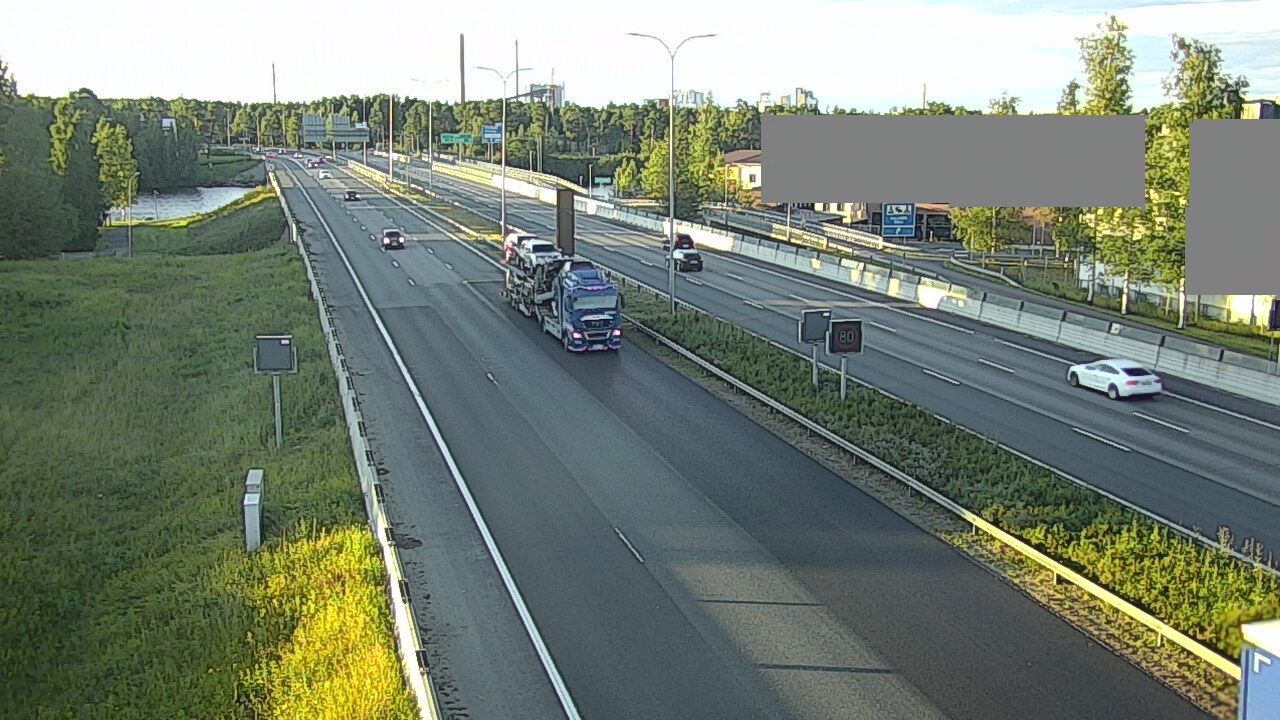 Weather Camera Image Road 4 Oulu, Intiö, Oulu, Pohjois-Pohjanmaa