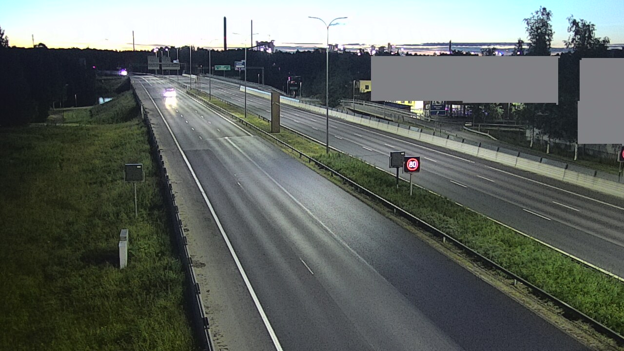 Weather Camera Image Road 4 Oulu, Intiö, Oulu, Pohjois-Pohjanmaa