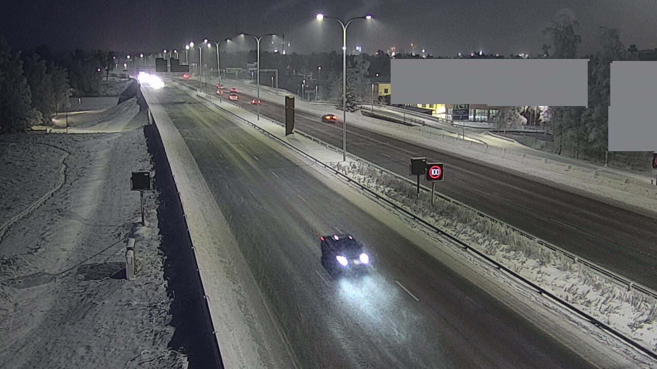 Weather Camera Image Road 4 Oulu, Intiö, Oulu, Pohjois-Pohjanmaa