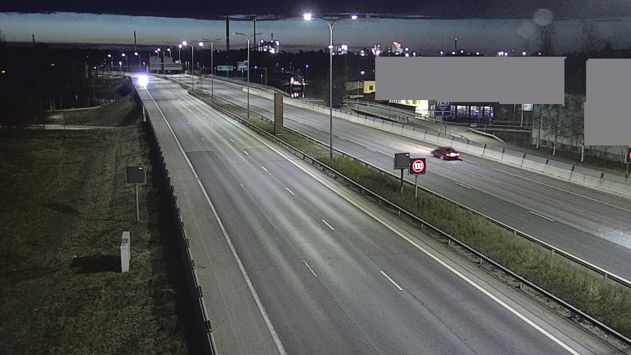 Weather Camera Image Väg 4 Uleåborg, Intiö, Oulu, Pohjois-Pohjanmaa