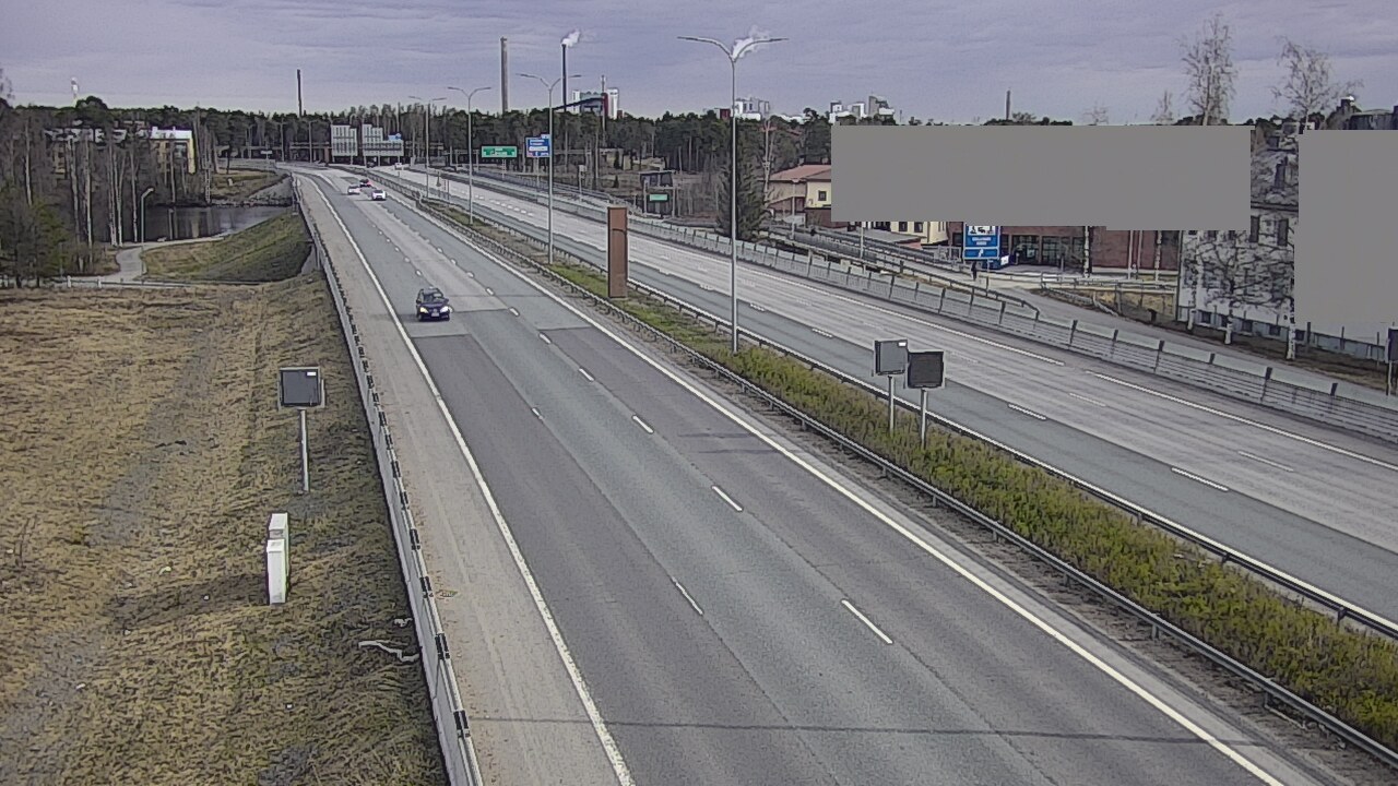 Weather Camera Image Väg 4 Uleåborg, Intiö, Oulu, Pohjois-Pohjanmaa