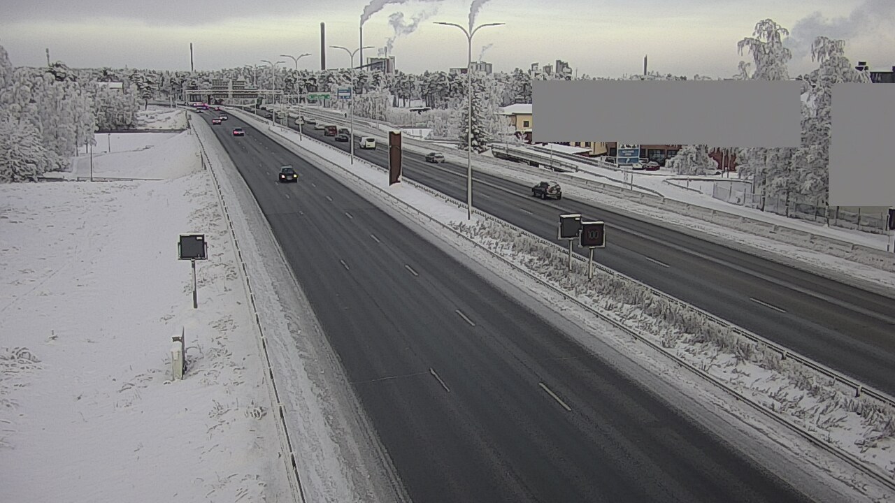 Weather Camera Image Road 4 Oulu, Intiö, Oulu, Pohjois-Pohjanmaa