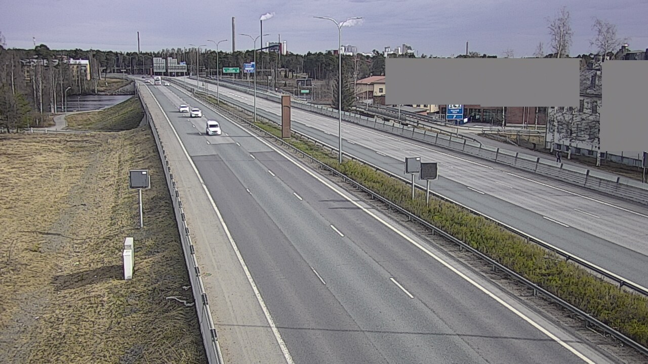 Weather Camera Image Väg 4 Uleåborg, Intiö, Oulu, Pohjois-Pohjanmaa