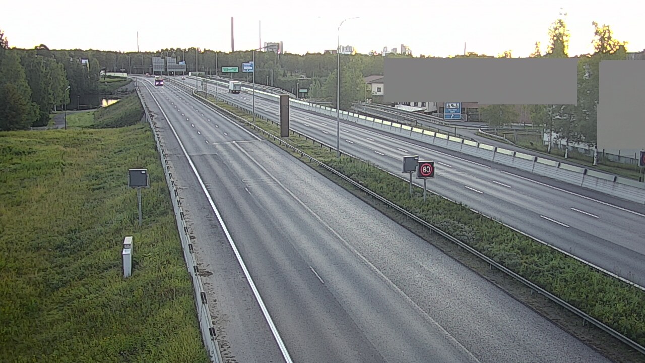 Weather Camera Image Road 4 Oulu, Intiö, Oulu, Pohjois-Pohjanmaa