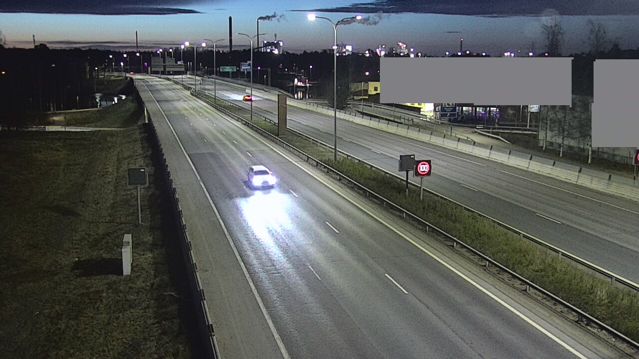 Weather Camera Image Väg 4 Uleåborg, Intiö, Oulu, Pohjois-Pohjanmaa
