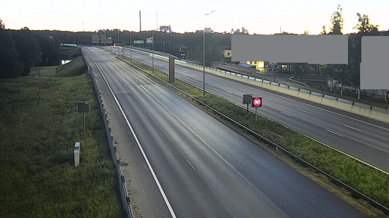 Weather Camera Image Road 4 Oulu, Intiö, Oulu, Pohjois-Pohjanmaa