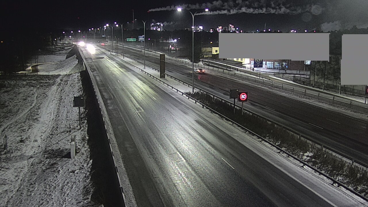 Weather Camera Image Väg 4 Uleåborg, Intiö, Oulu, Pohjois-Pohjanmaa