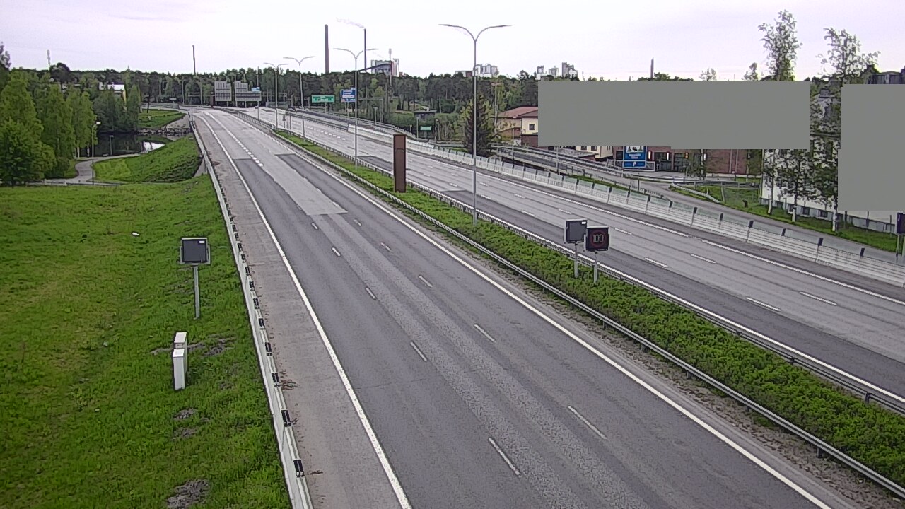 Weather Camera Image Väg 4 Uleåborg, Intiö, Oulu, Pohjois-Pohjanmaa