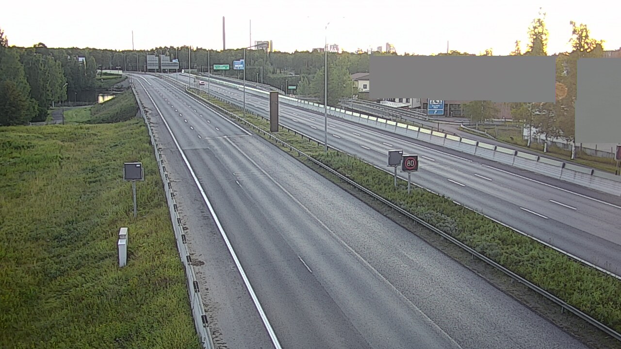Weather Camera Image Road 4 Oulu, Intiö, Oulu, Pohjois-Pohjanmaa