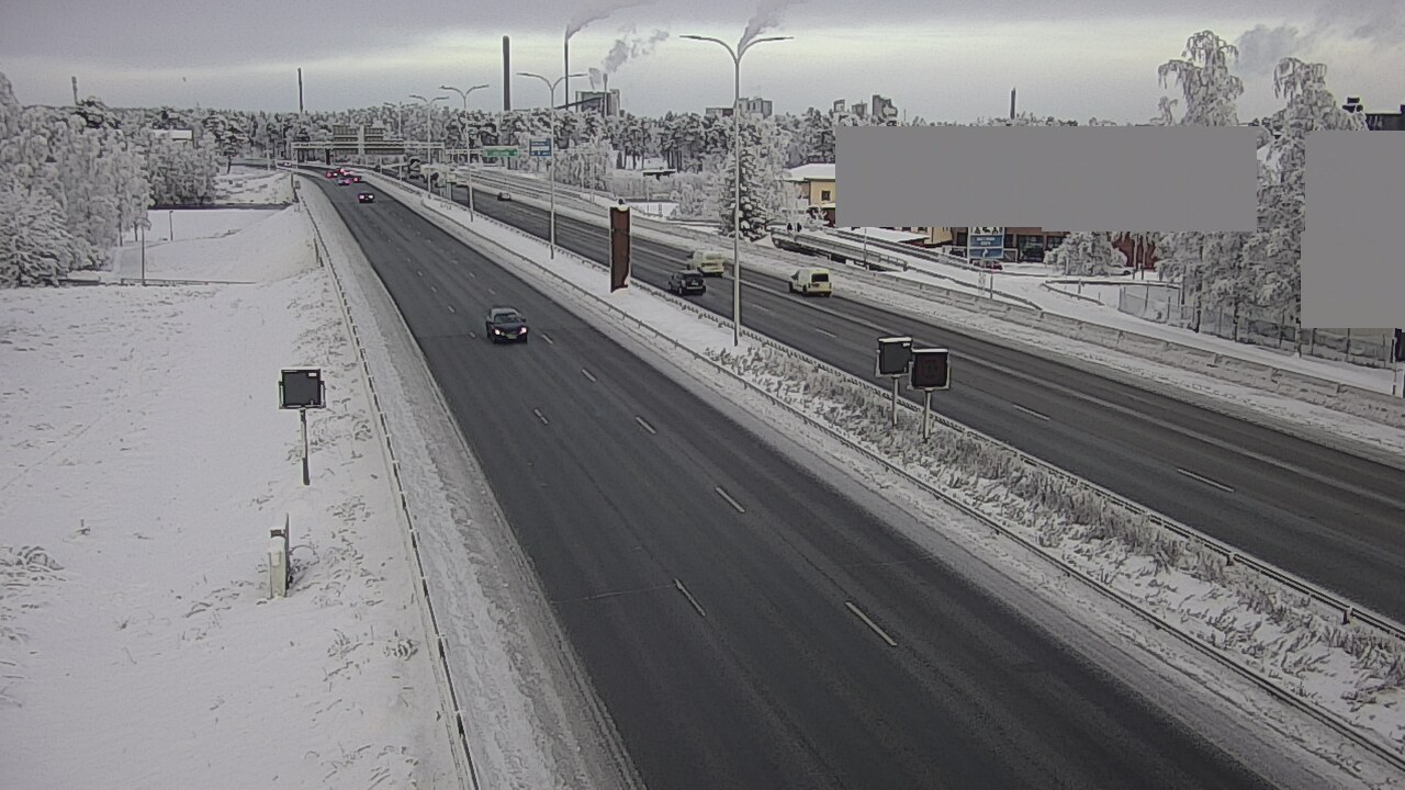 Weather Camera Image Road 4 Oulu, Intiö, Oulu, Pohjois-Pohjanmaa