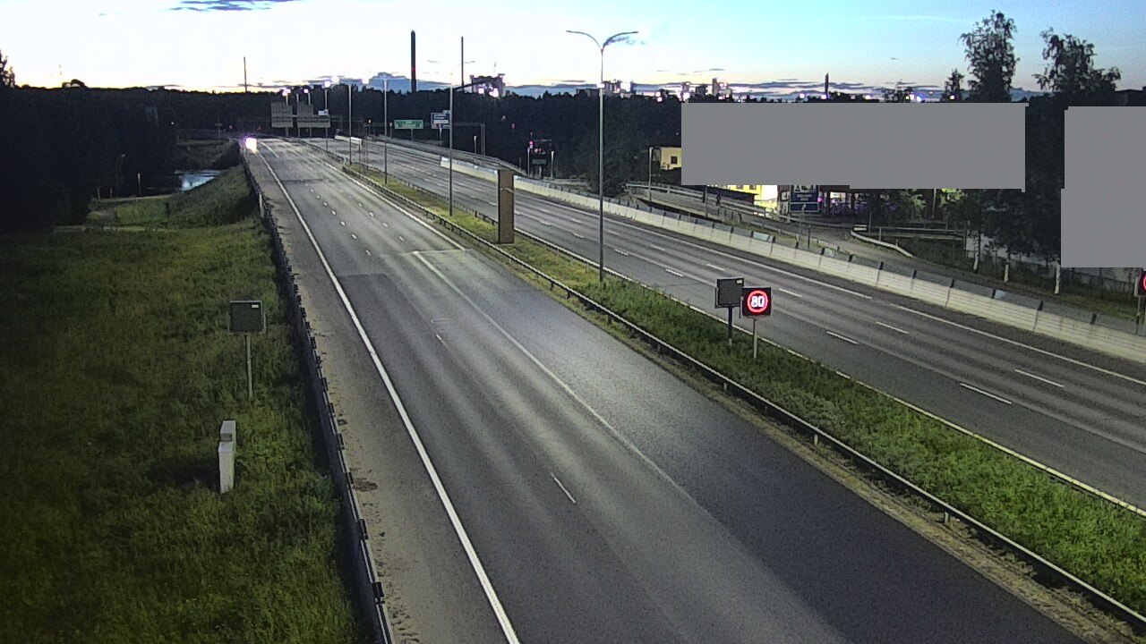 Weather Camera Image Road 4 Oulu, Intiö, Oulu, Pohjois-Pohjanmaa