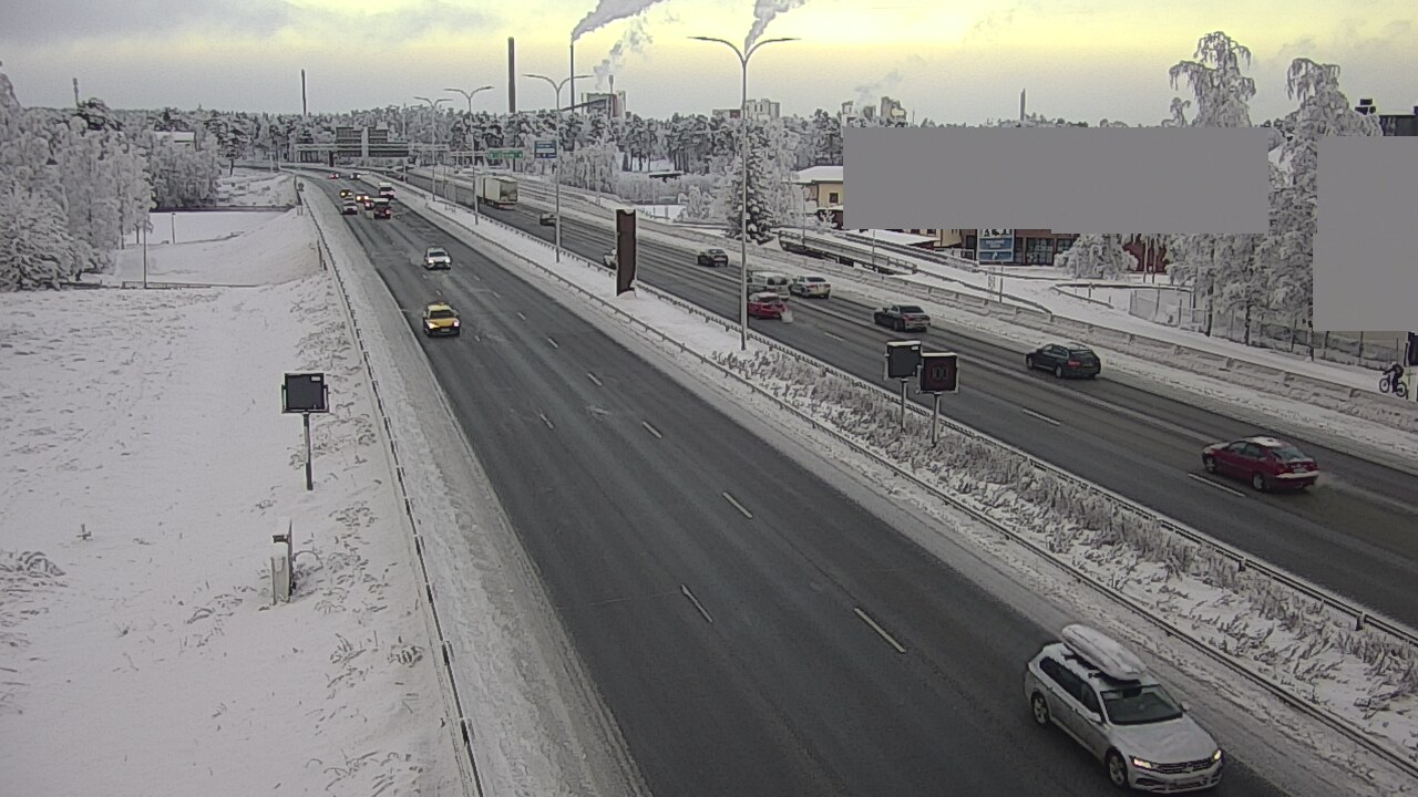 Weather Camera Image Road 4 Oulu, Intiö, Oulu, Pohjois-Pohjanmaa