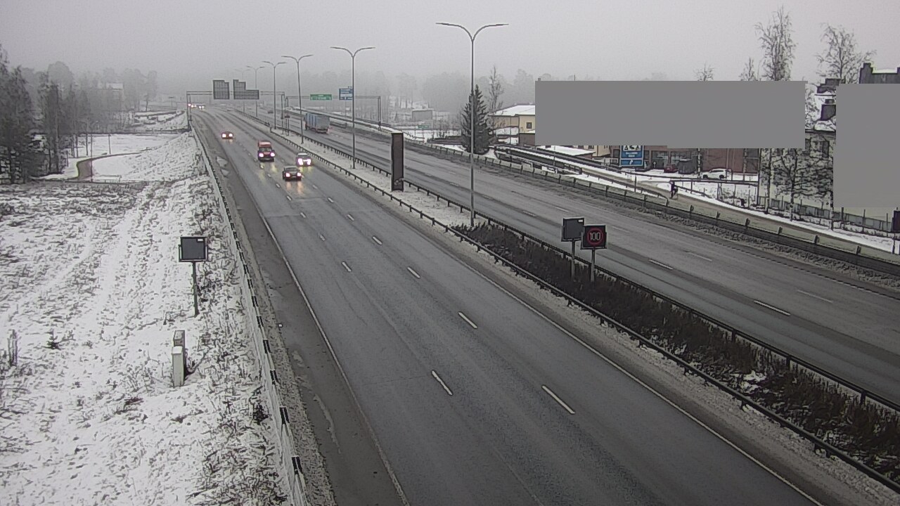 Weather Camera Image Väg 4 Uleåborg, Intiö, Oulu, Pohjois-Pohjanmaa