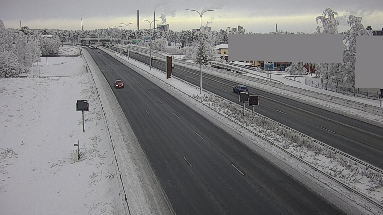 Weather Camera Image Road 4 Oulu, Intiö, Oulu, Pohjois-Pohjanmaa