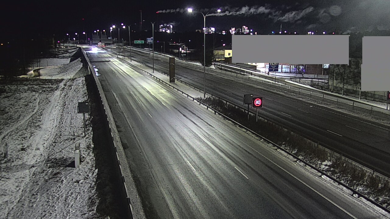 Weather Camera Image Väg 4 Uleåborg, Intiö, Oulu, Pohjois-Pohjanmaa