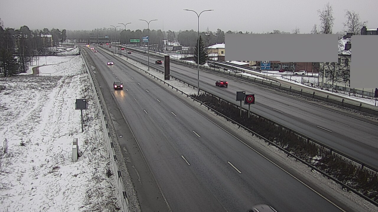 Weather Camera Image Väg 4 Uleåborg, Intiö, Oulu, Pohjois-Pohjanmaa