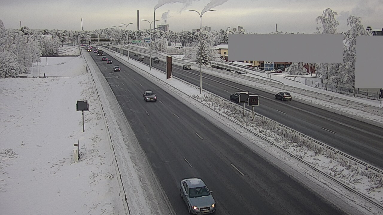 Weather Camera Image Road 4 Oulu, Intiö, Oulu, Pohjois-Pohjanmaa