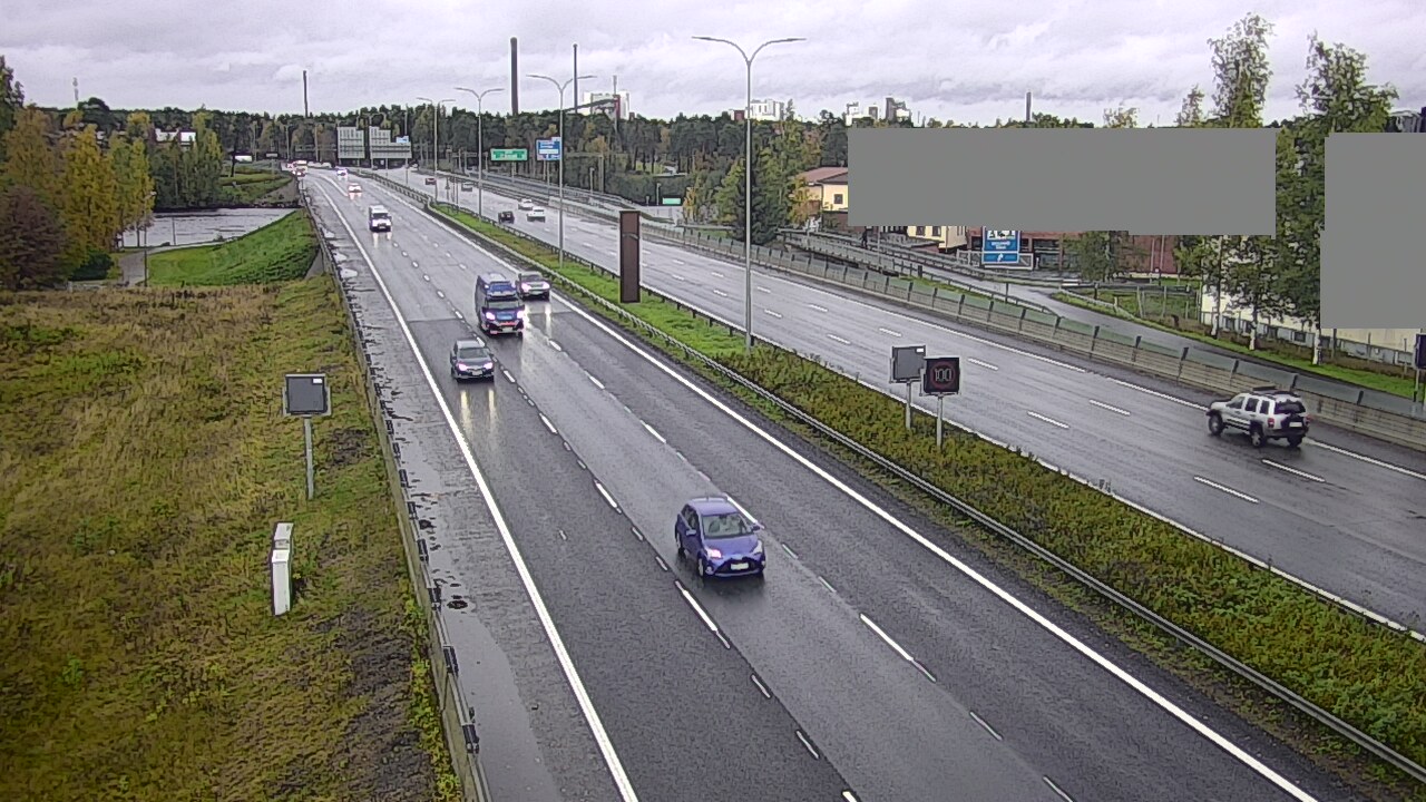 Weather Camera Image Väg 4 Uleåborg, Intiö, Oulu, Pohjois-Pohjanmaa