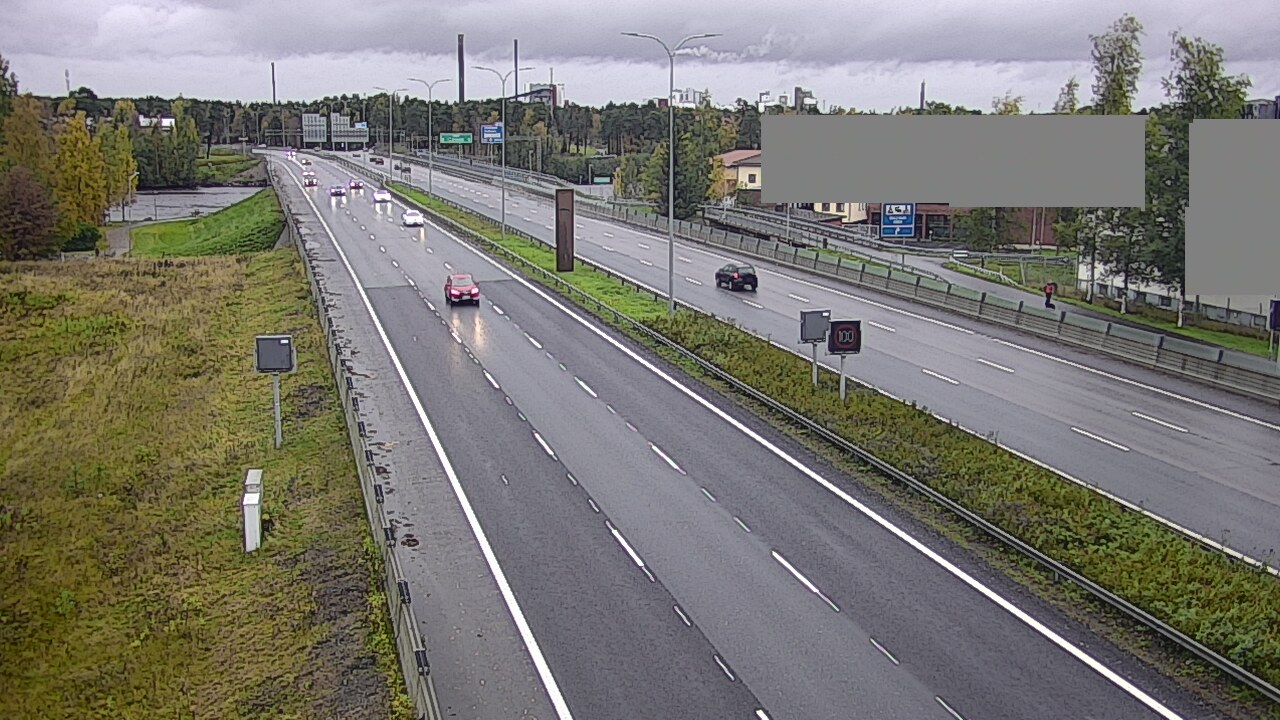 Weather Camera Image Väg 4 Uleåborg, Intiö, Oulu, Pohjois-Pohjanmaa
