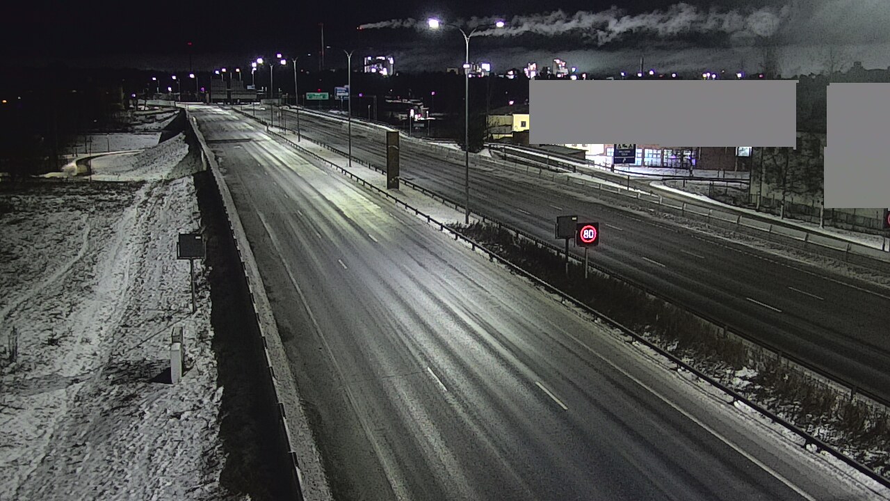 Weather Camera Image Väg 4 Uleåborg, Intiö, Oulu, Pohjois-Pohjanmaa