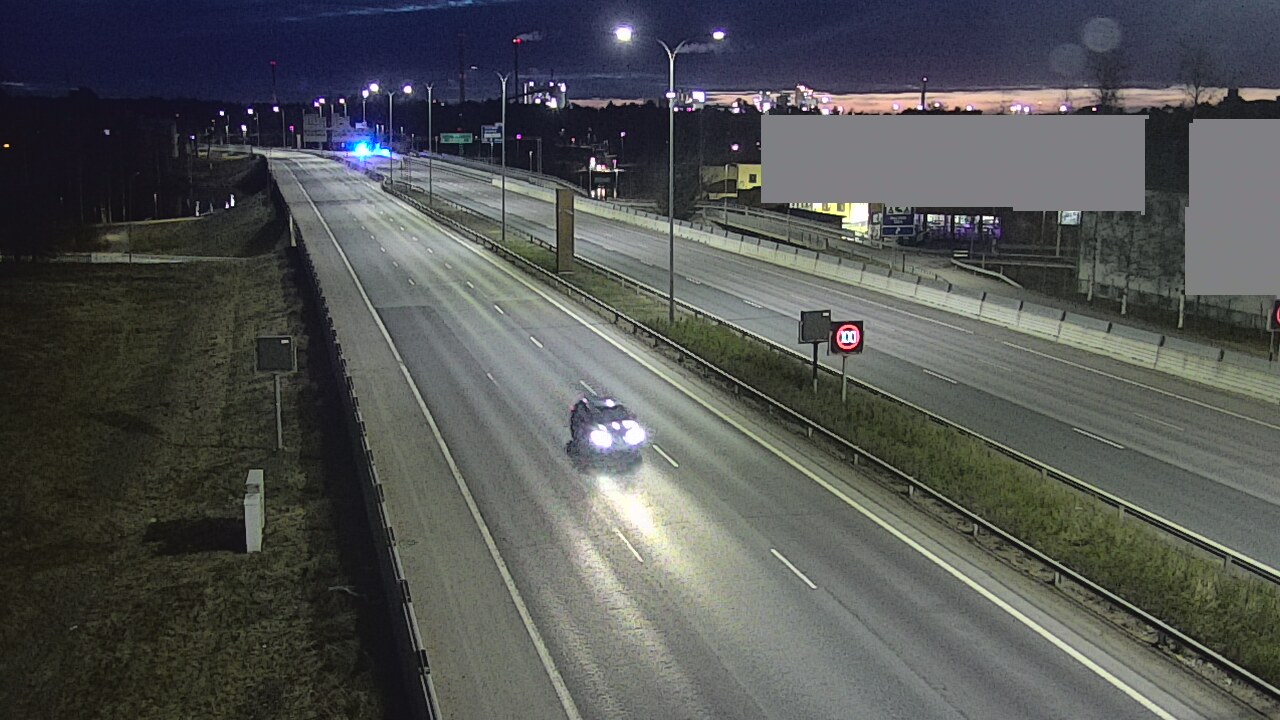 Weather Camera Image Väg 4 Uleåborg, Intiö, Oulu, Pohjois-Pohjanmaa