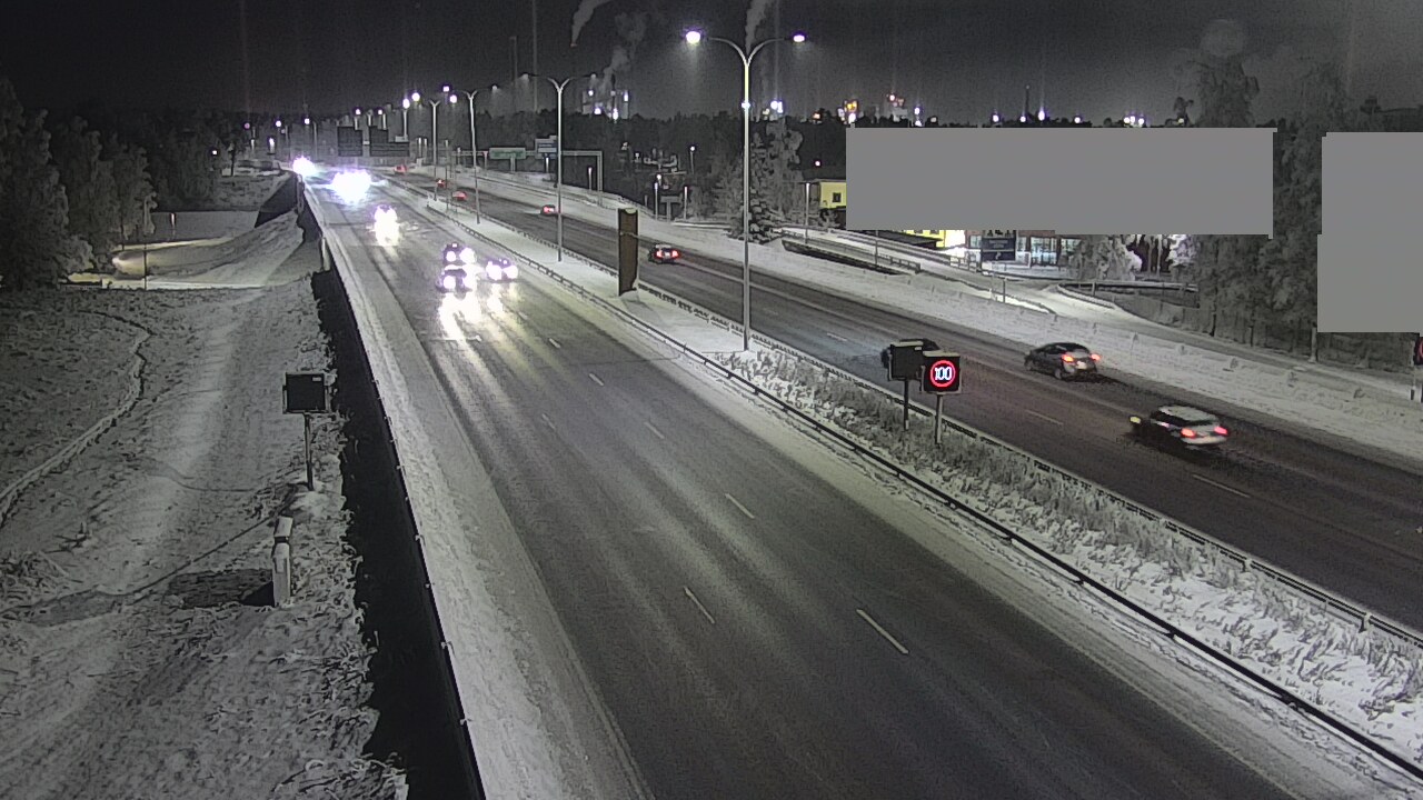 Weather Camera Image Road 4 Oulu, Intiö, Oulu, Pohjois-Pohjanmaa