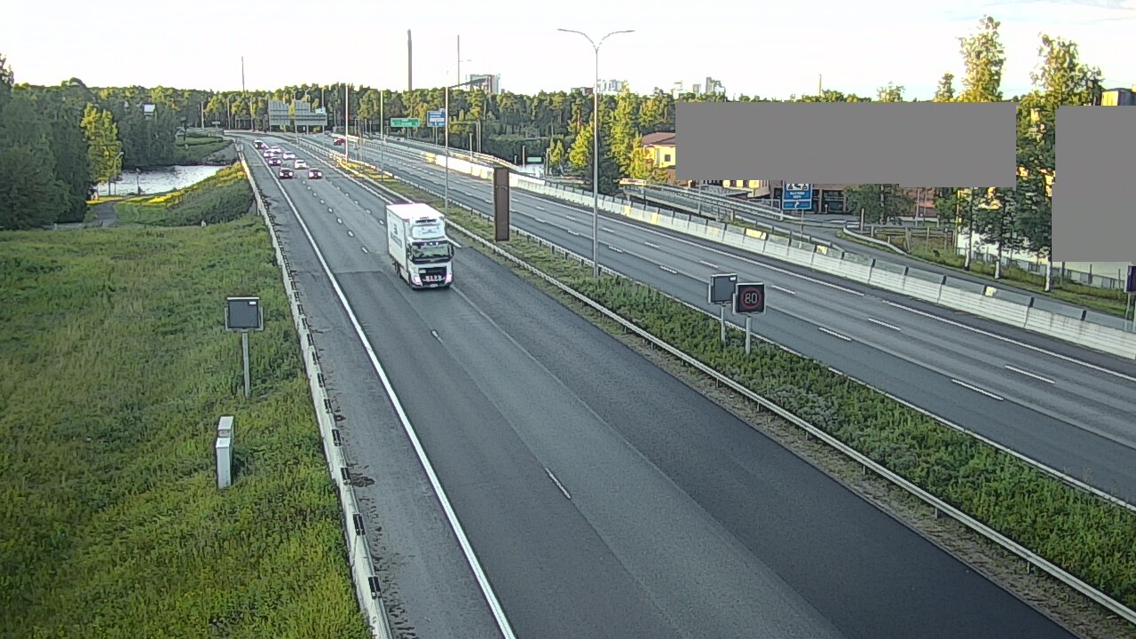 Weather Camera Image Road 4 Oulu, Intiö, Oulu, Pohjois-Pohjanmaa