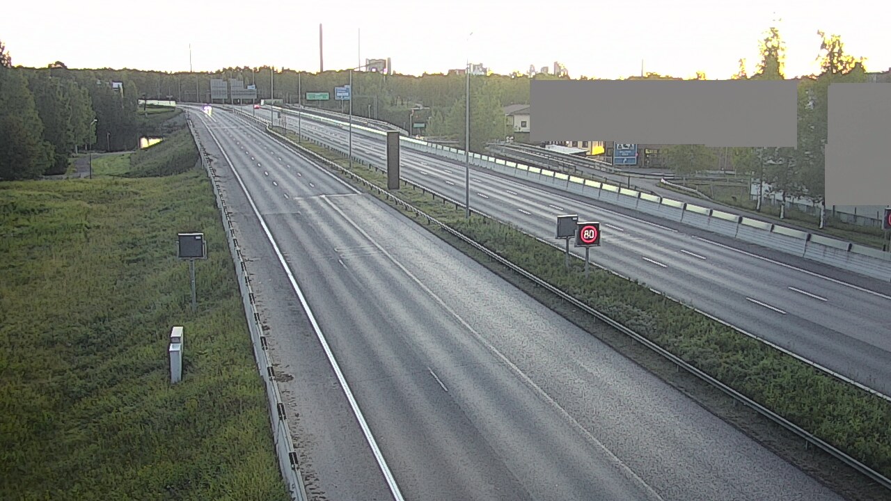 Weather Camera Image Road 4 Oulu, Intiö, Oulu, Pohjois-Pohjanmaa