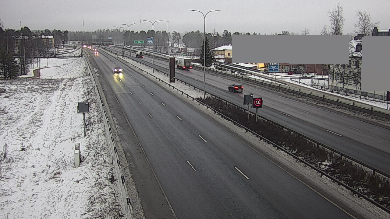 Weather Camera Image Väg 4 Uleåborg, Intiö, Oulu, Pohjois-Pohjanmaa