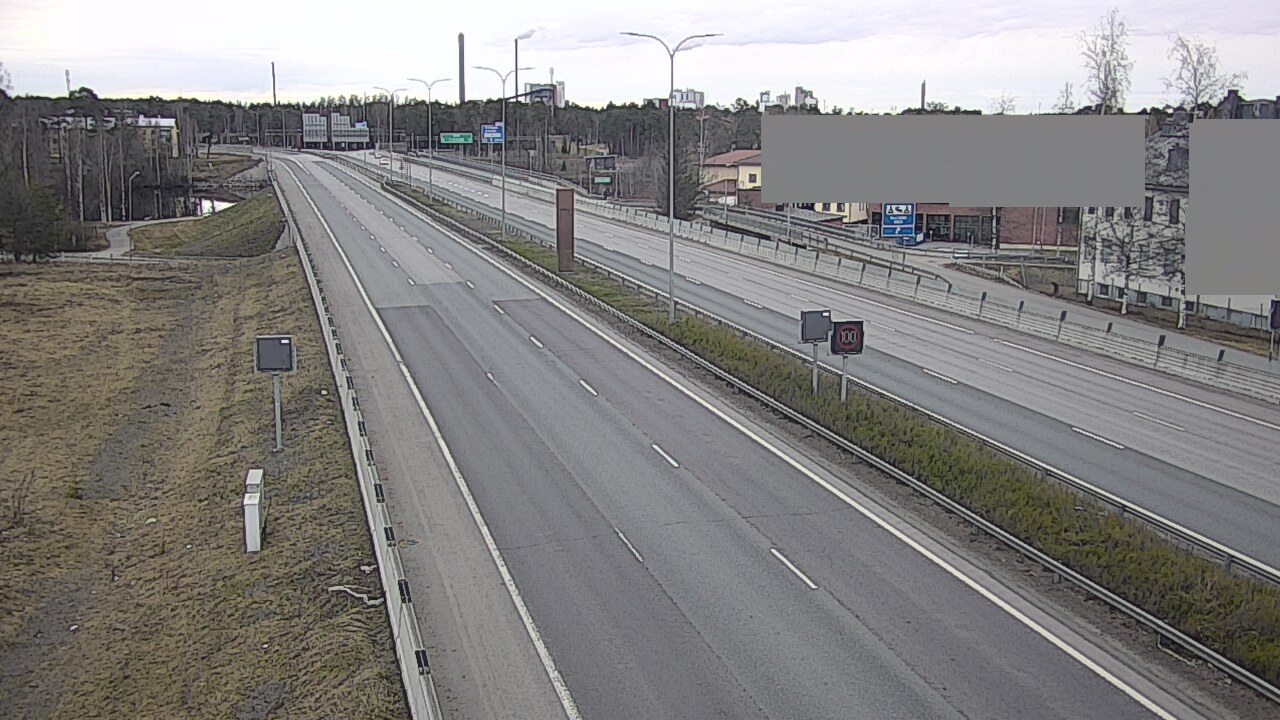 Weather Camera Image Väg 4 Uleåborg, Intiö, Oulu, Pohjois-Pohjanmaa