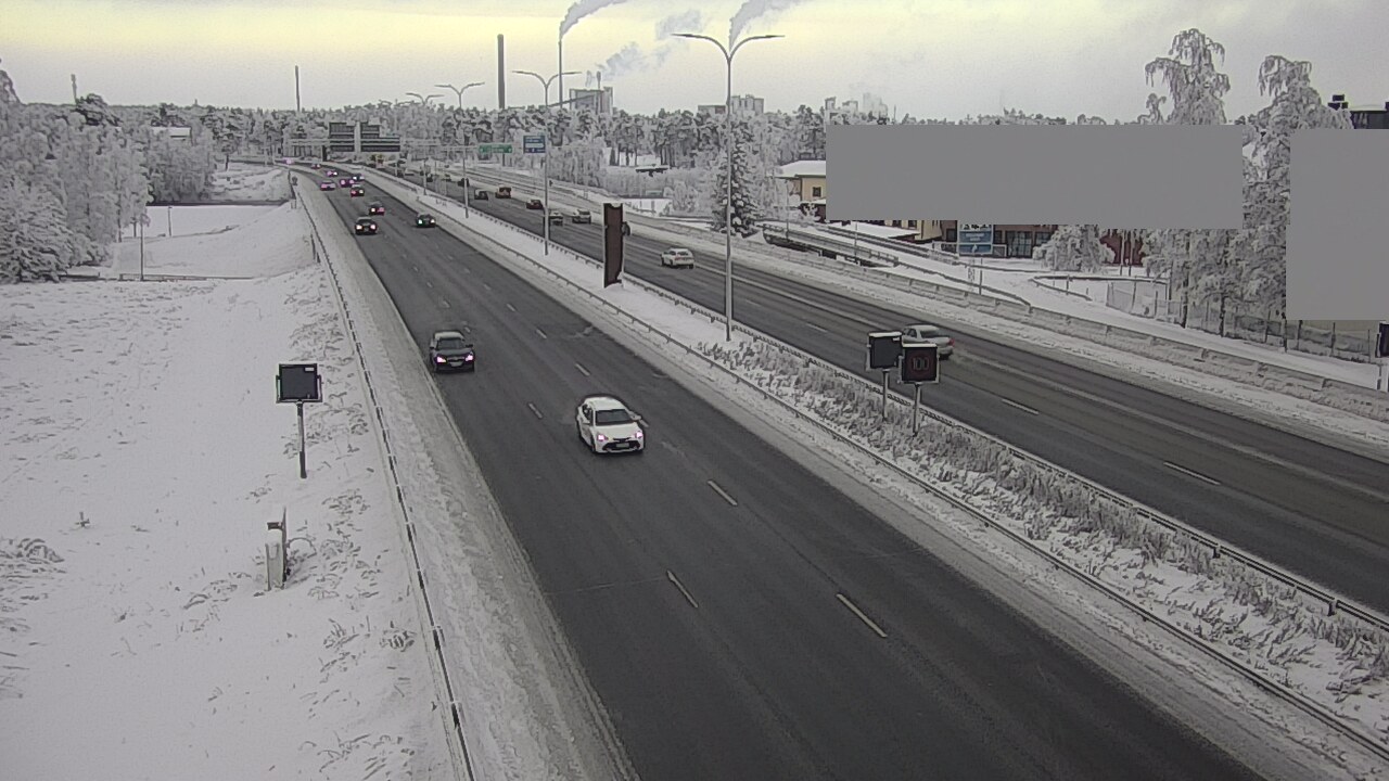 Weather Camera Image Road 4 Oulu, Intiö, Oulu, Pohjois-Pohjanmaa