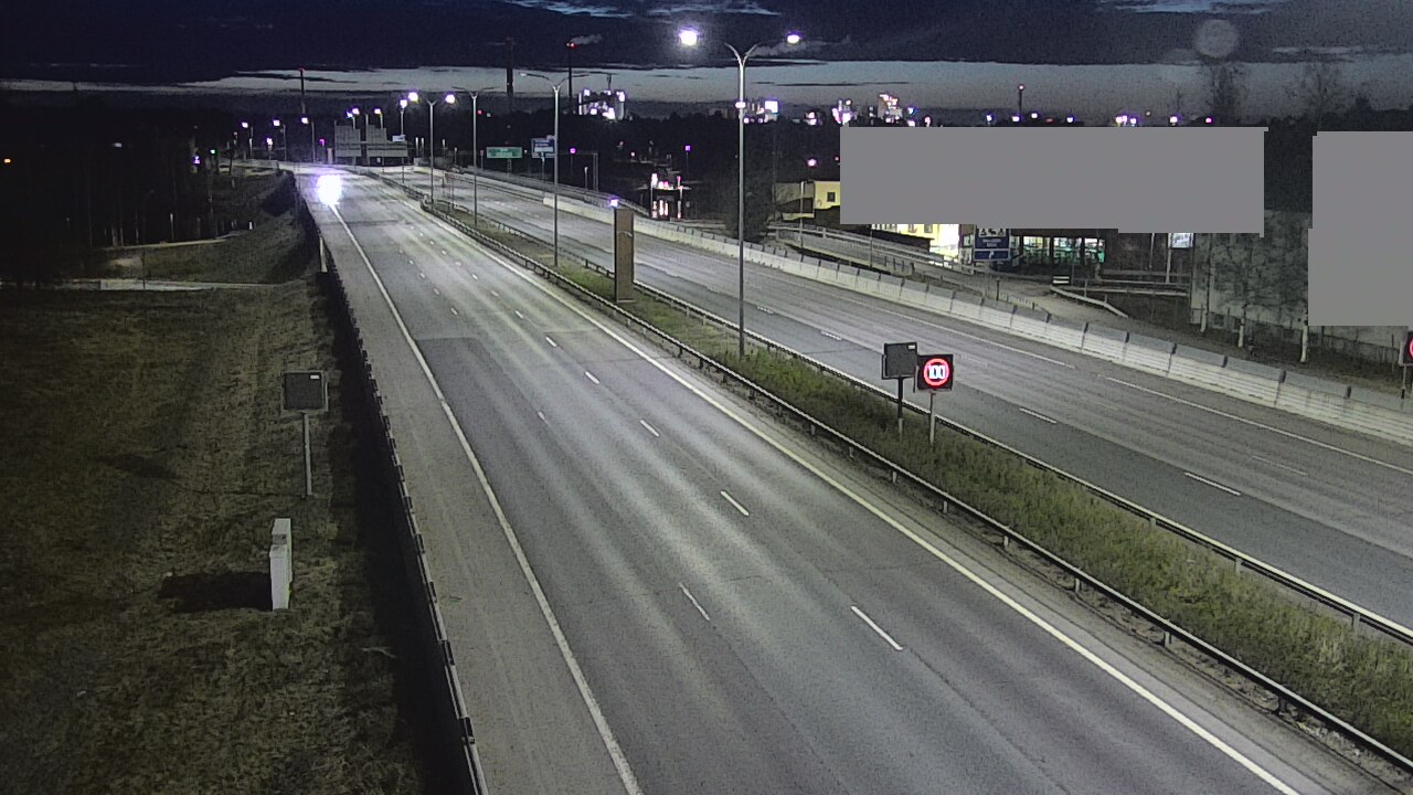 Weather Camera Image Väg 4 Uleåborg, Intiö, Oulu, Pohjois-Pohjanmaa