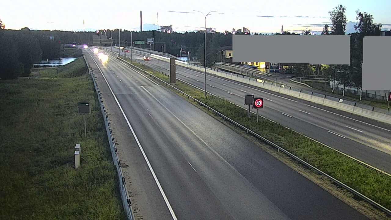 Weather Camera Image Road 4 Oulu, Intiö, Oulu, Pohjois-Pohjanmaa