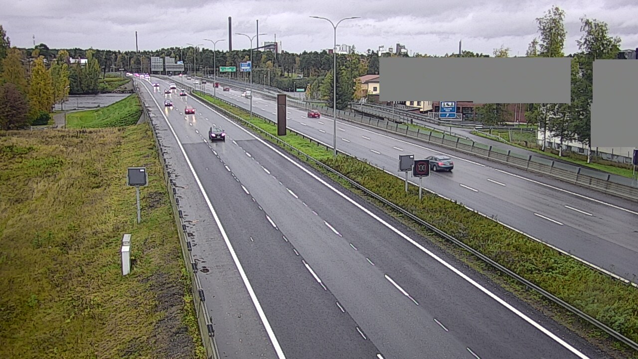 Weather Camera Image Väg 4 Uleåborg, Intiö, Oulu, Pohjois-Pohjanmaa