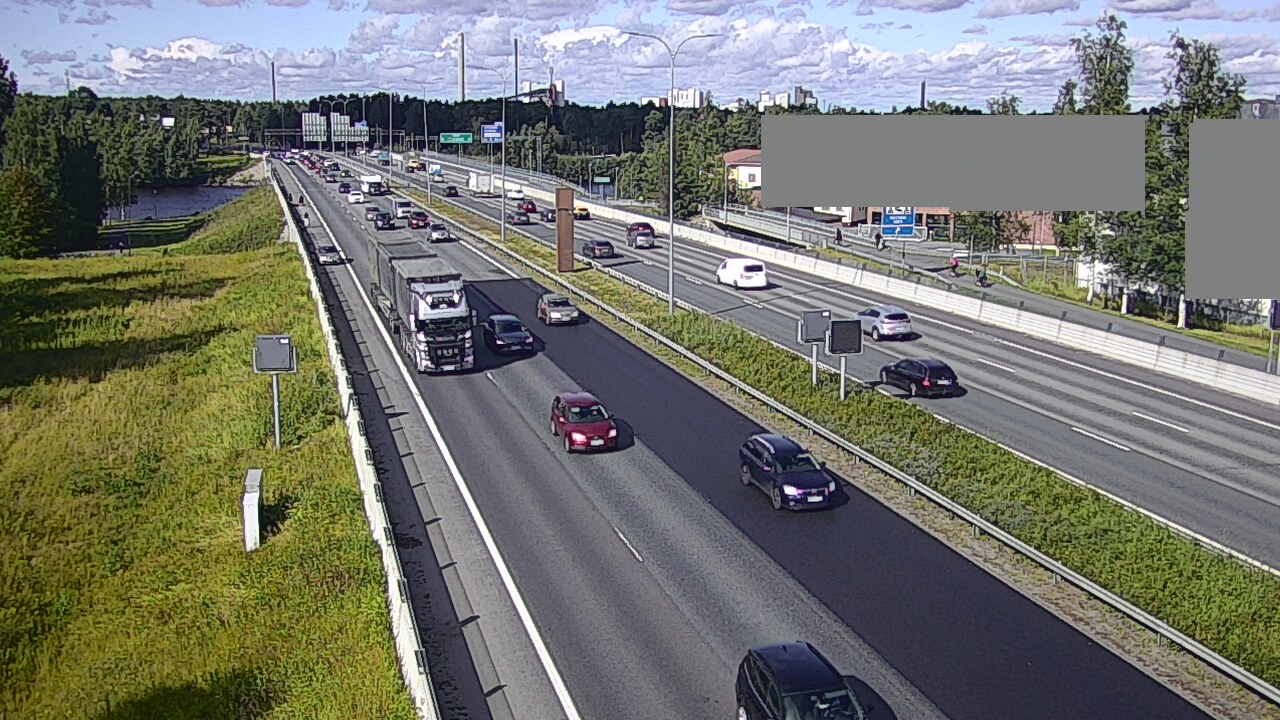 Weather Camera Image Road 4 Oulu, Intiö, Oulu, Pohjois-Pohjanmaa