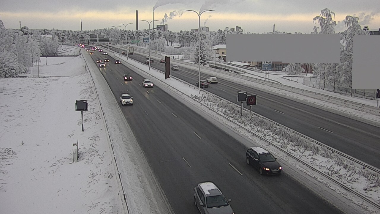 Weather Camera Image Road 4 Oulu, Intiö, Oulu, Pohjois-Pohjanmaa