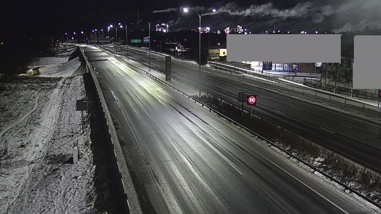 Weather Camera Image Väg 4 Uleåborg, Intiö, Oulu, Pohjois-Pohjanmaa