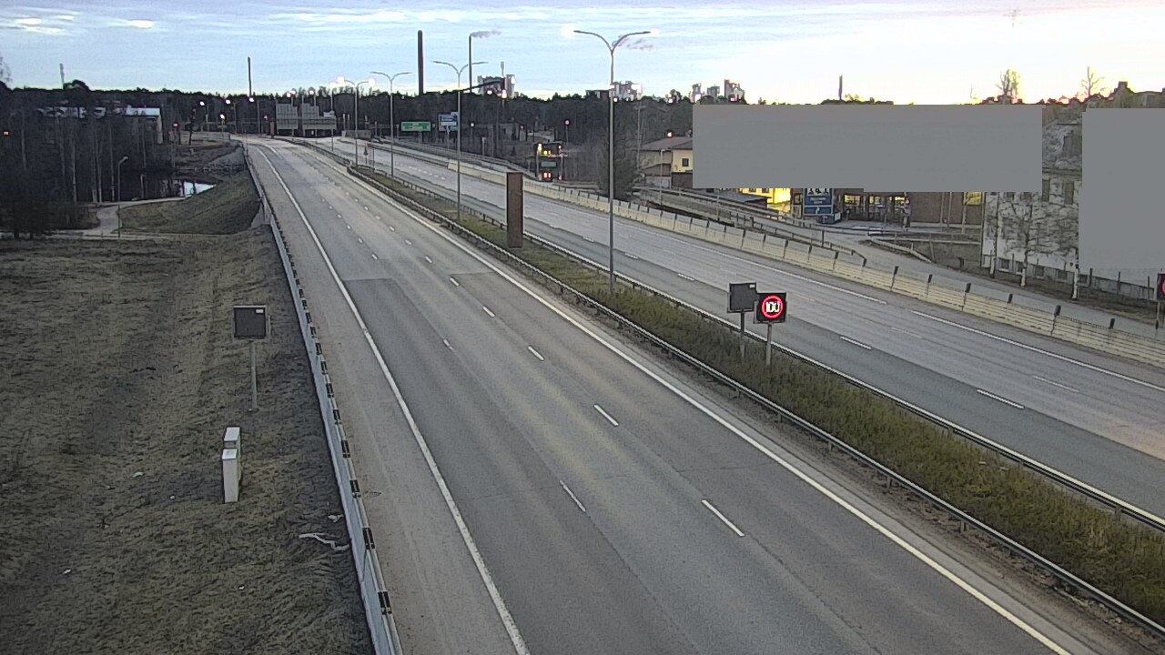 Weather Camera Image Väg 4 Uleåborg, Intiö, Oulu, Pohjois-Pohjanmaa