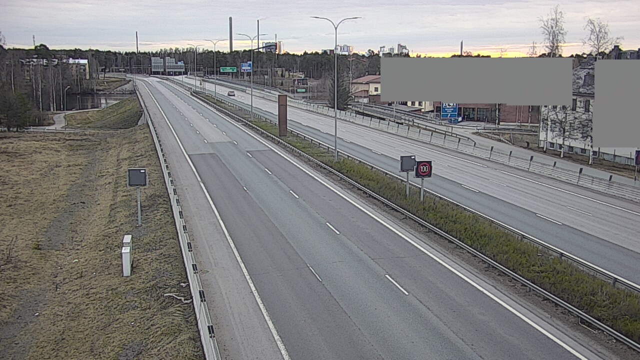 Weather Camera Image Väg 4 Uleåborg, Intiö, Oulu, Pohjois-Pohjanmaa