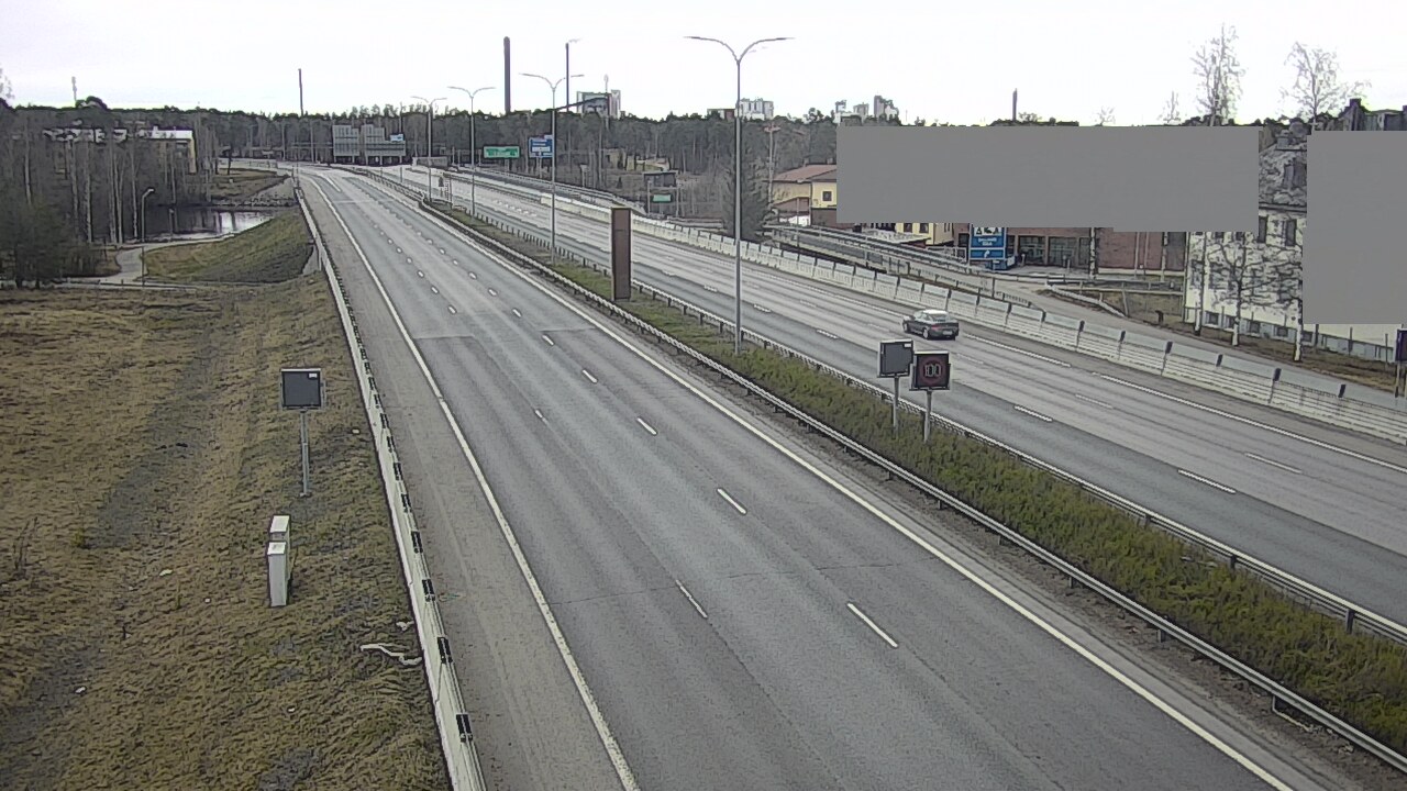 Weather Camera Image Väg 4 Uleåborg, Intiö, Oulu, Pohjois-Pohjanmaa
