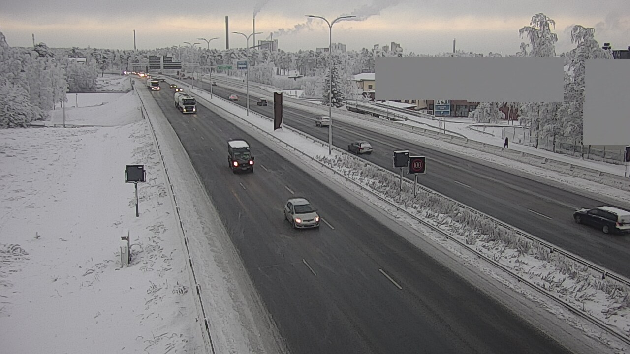 Weather Camera Image Road 4 Oulu, Intiö, Oulu, Pohjois-Pohjanmaa