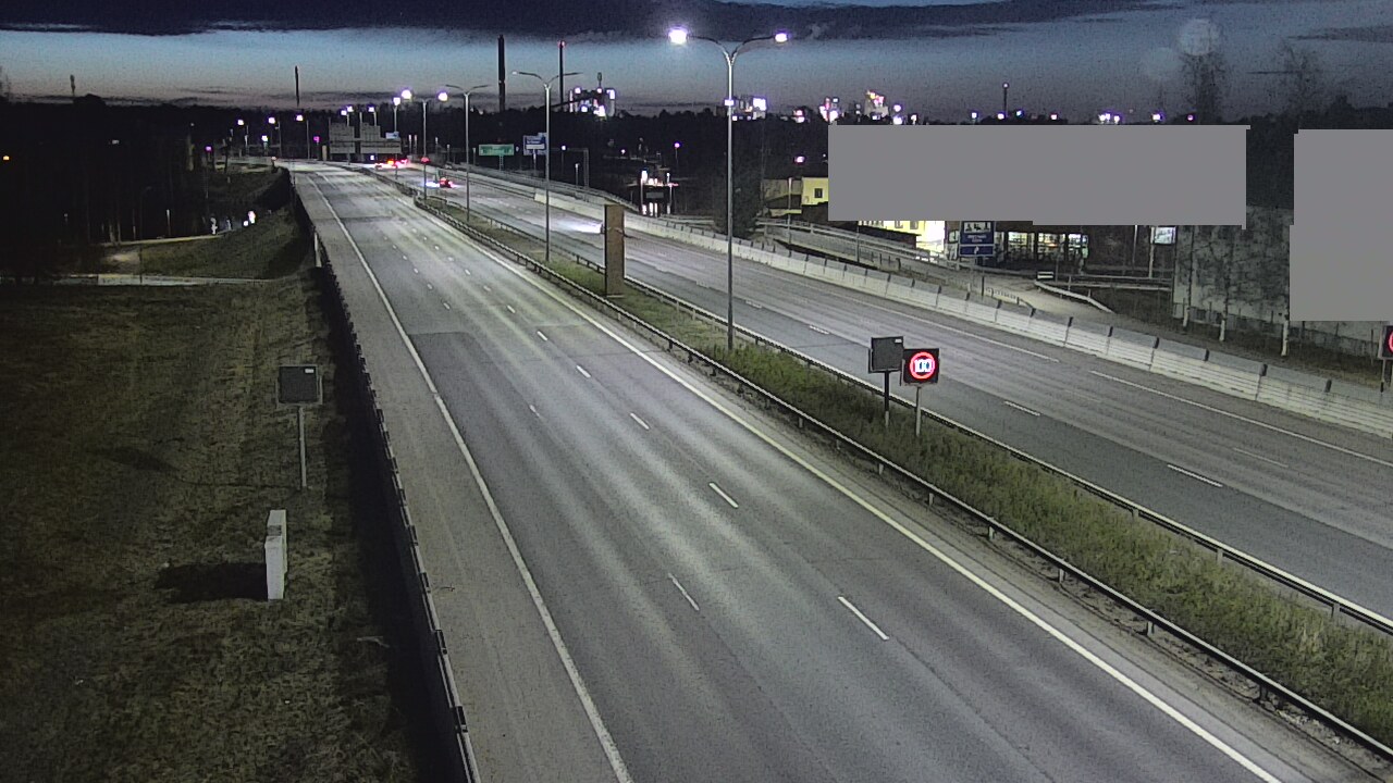 Weather Camera Image Väg 4 Uleåborg, Intiö, Oulu, Pohjois-Pohjanmaa