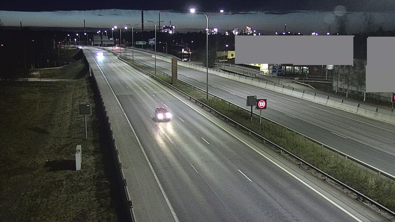 Weather Camera Image Väg 4 Uleåborg, Intiö, Oulu, Pohjois-Pohjanmaa