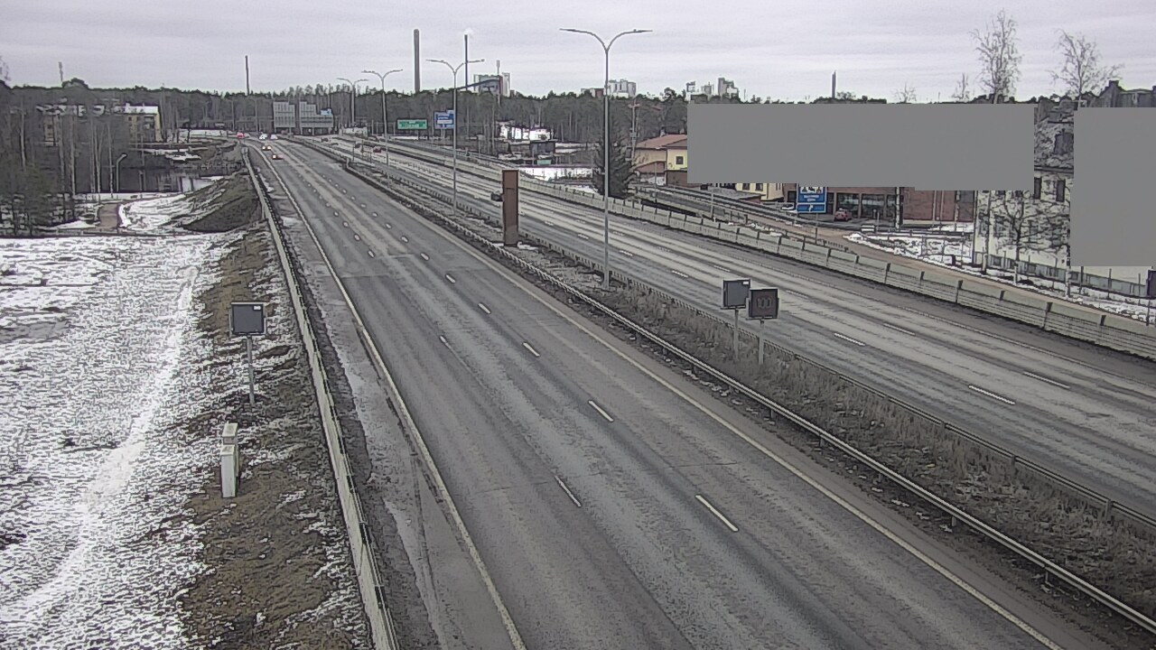 Weather Camera Image Road 4 Oulu, Intiö, Oulu, Pohjois-Pohjanmaa