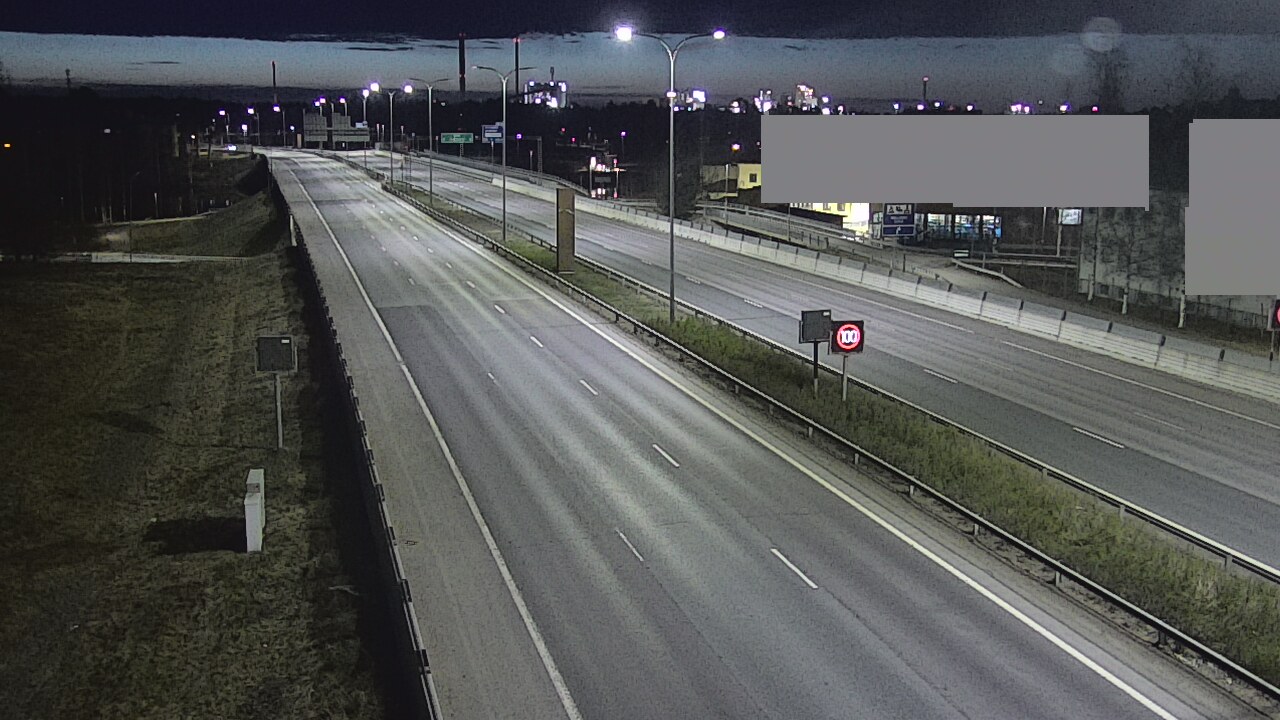 Weather Camera Image Väg 4 Uleåborg, Intiö, Oulu, Pohjois-Pohjanmaa